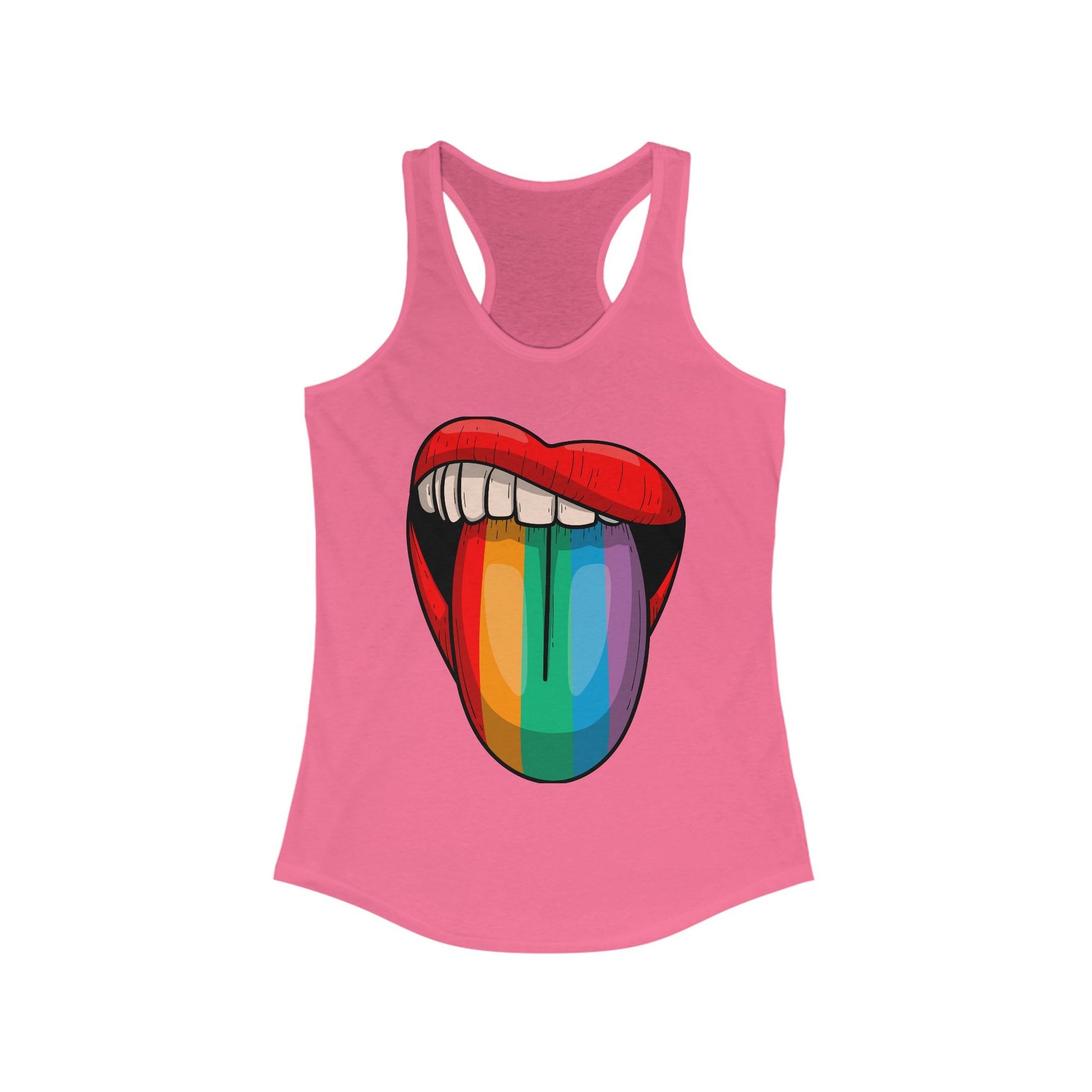 Rainbow Lips Graphic Tank – XL