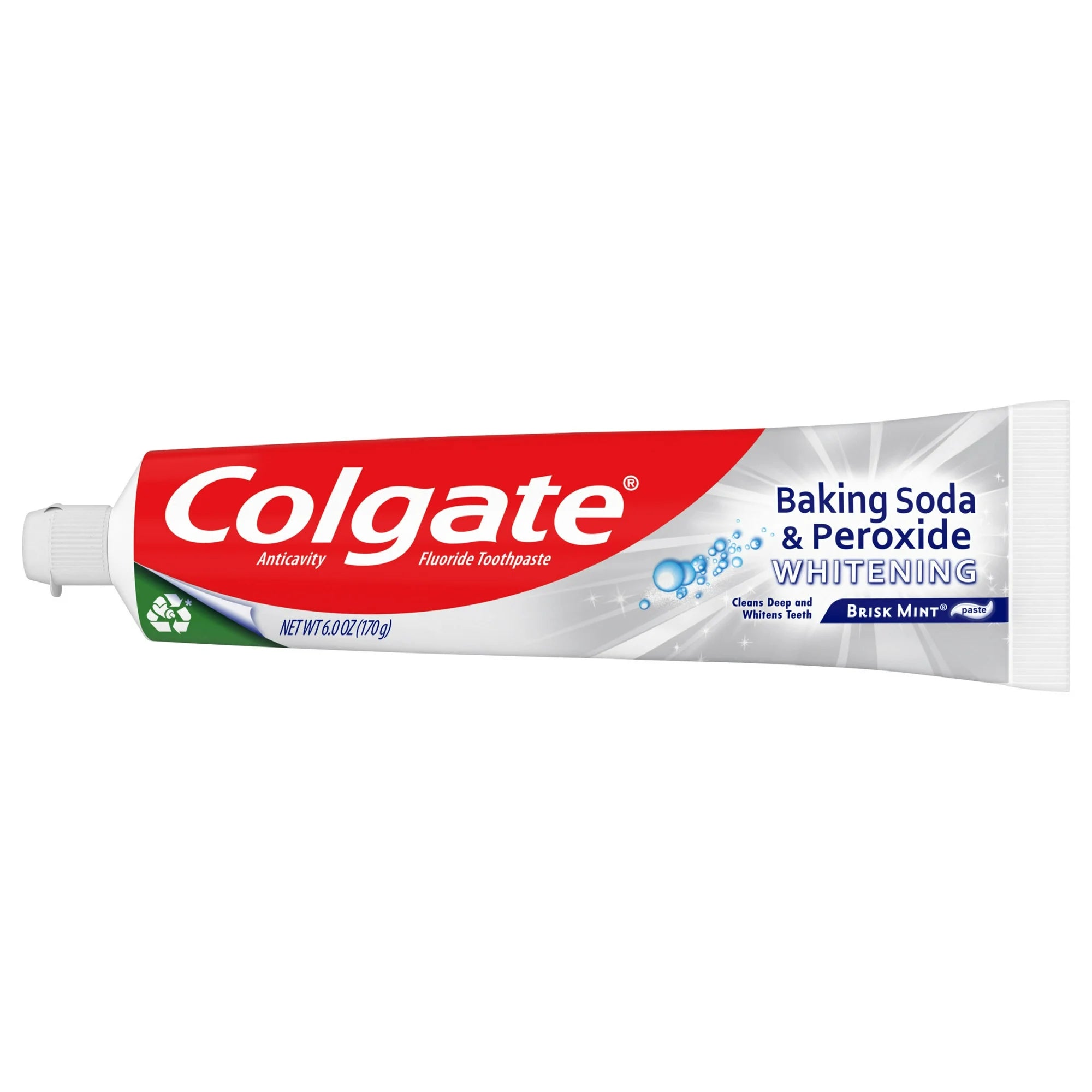 Colgate Baking Soda & Peroxide Whitening Toothpaste â€“ Brisk Mint (6 oz)