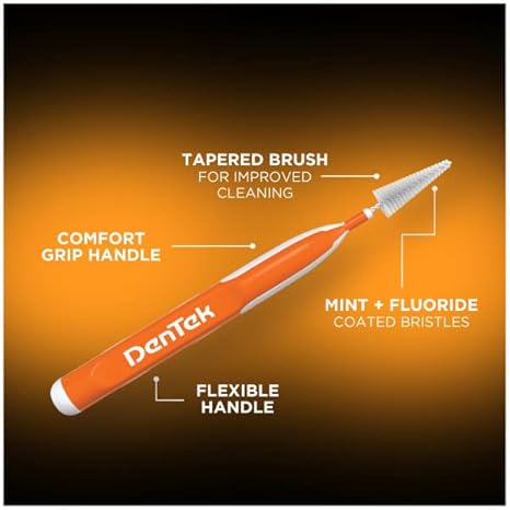 DenTek Easy Brush Interdental Cleaners, Standard, 16 Count, (Pack of 3)