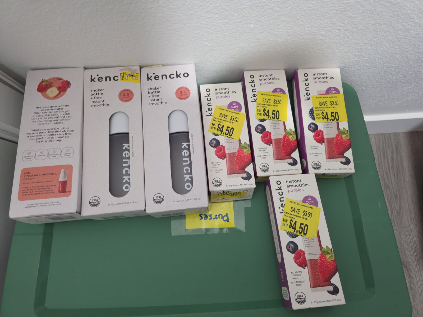 Kencko’s Reusable Smoothie Shaker Bottle