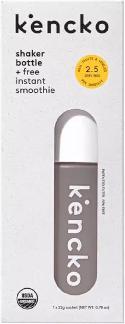 Kencko’s Reusable Smoothie Shaker Bottle