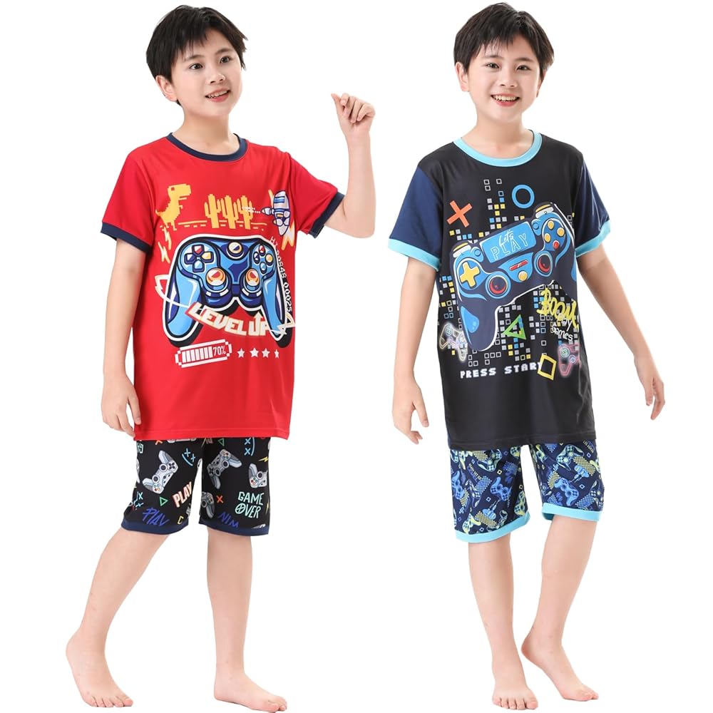 Kids 2-Piece Gamer Outfit (Shirt & Shorts) – 6/7