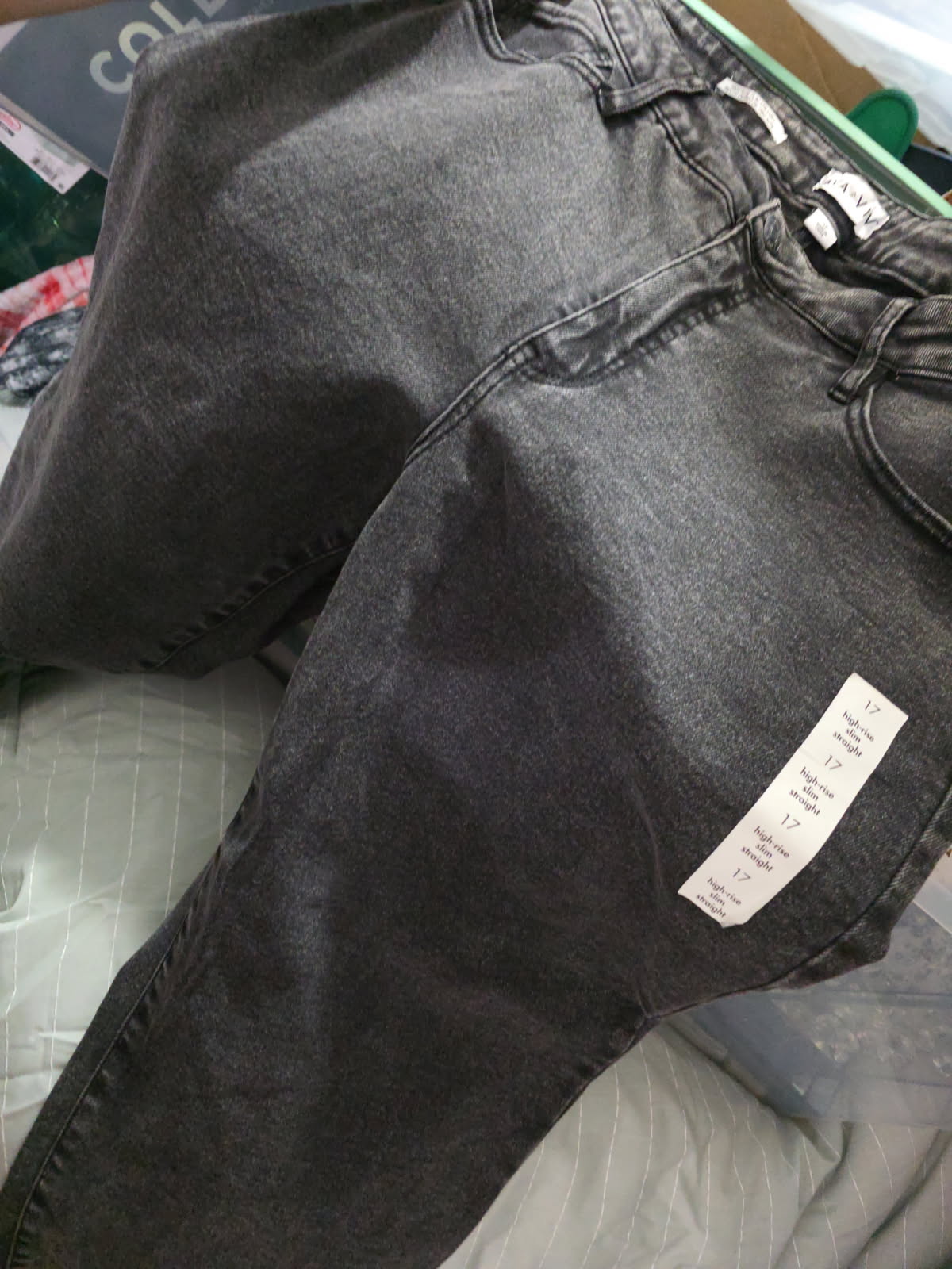 AVA VIV Plus Sizes Black Jeans High-Rise Skinny Stretch Comfort Waist Size 26W/R