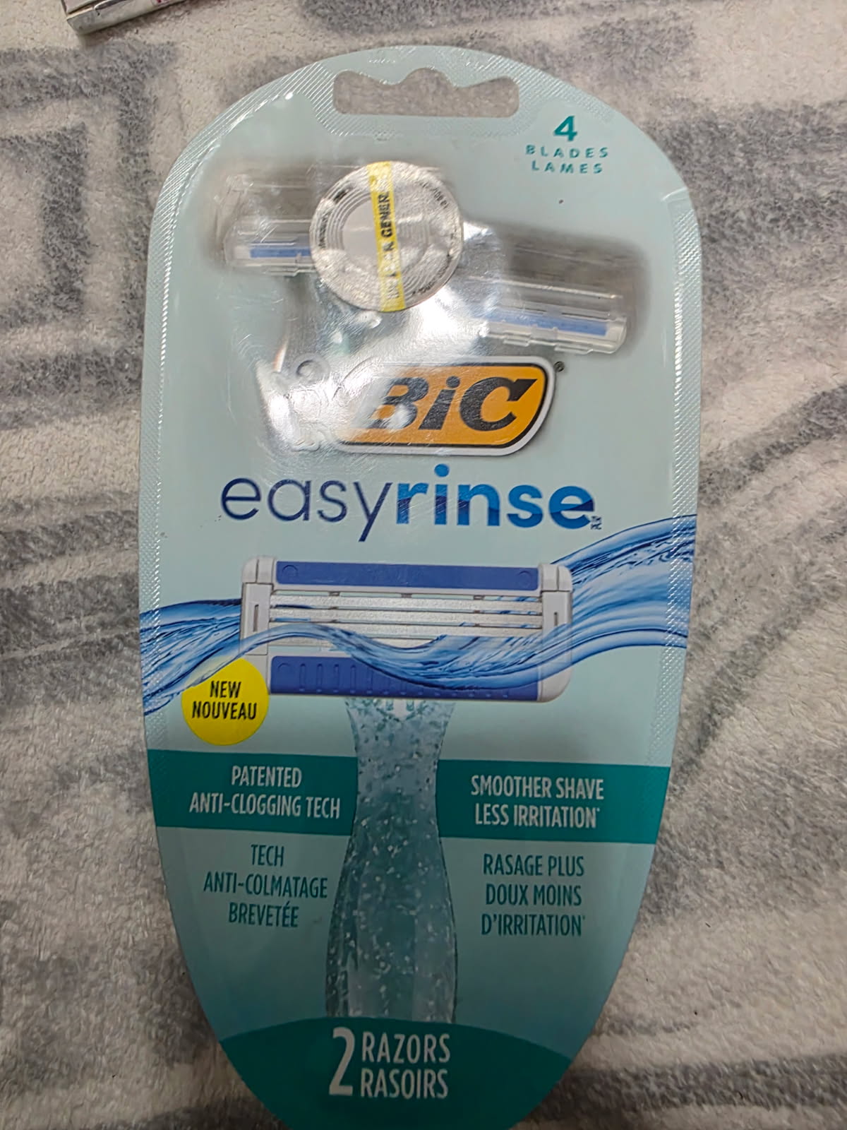 Bic Easy Rinse 4 Blade Razor 2-pack Women