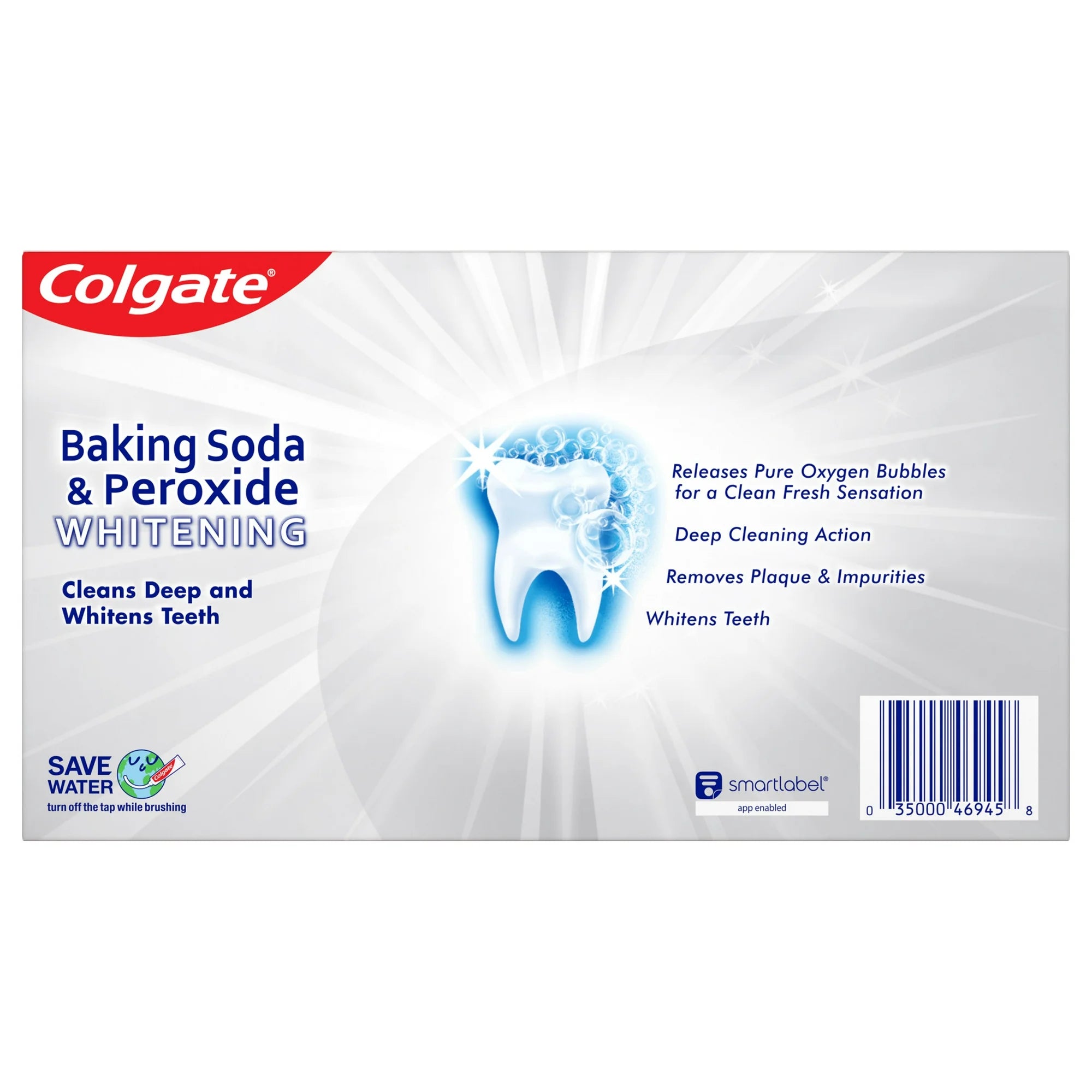 Colgate Baking Soda & Peroxide Whitening Toothpaste â€“ Brisk Mint (6 oz)