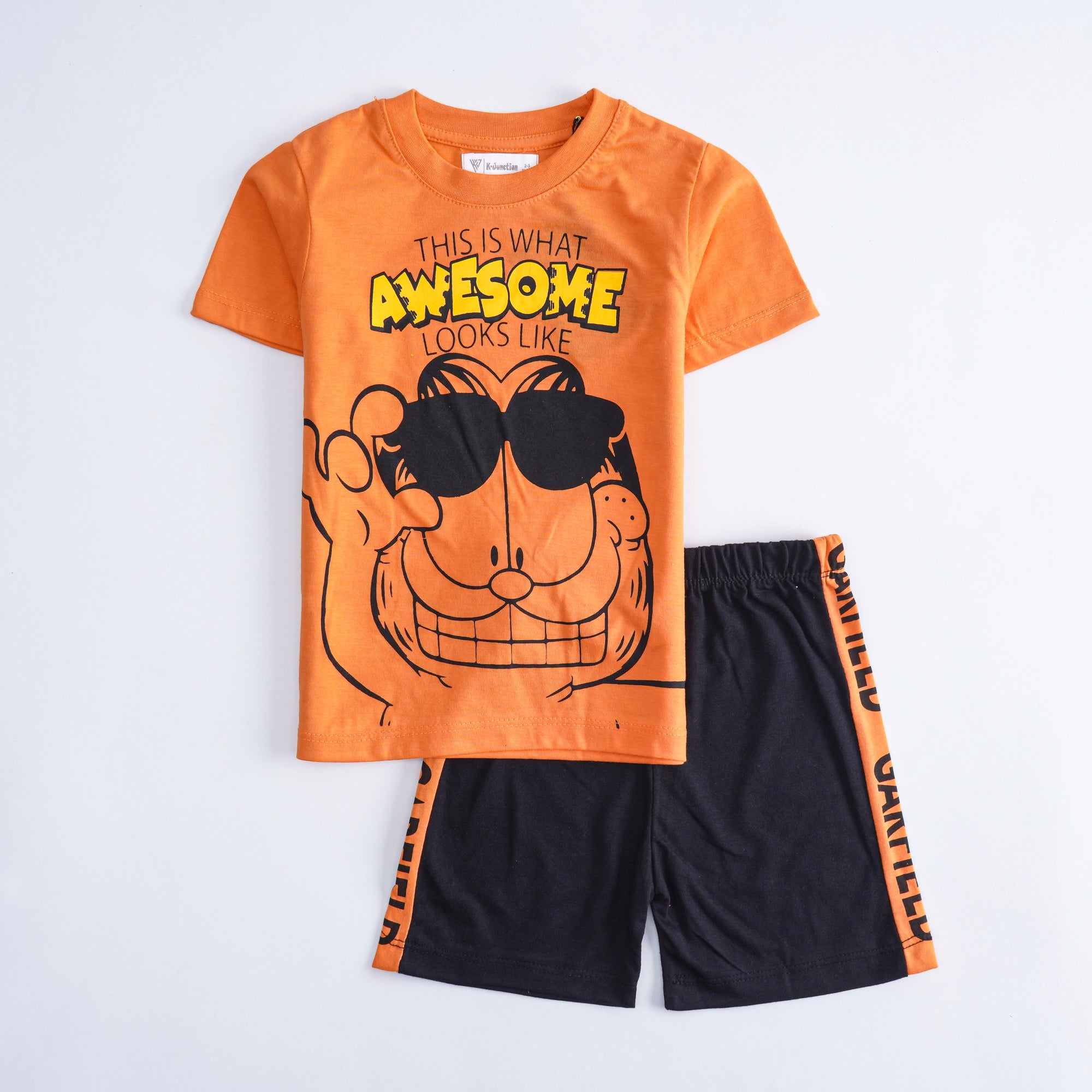 Kids 2-Piece Robot Graphic Outfit (Shirt & Shorts) – 6/7