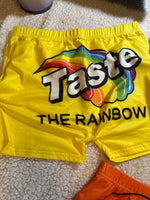 Taste the Rainbow Shorts – Yellow