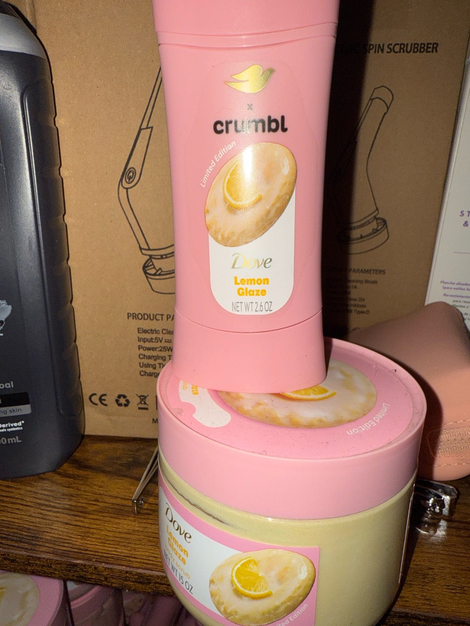 Dove × Crumbl Lemon Glaze 2‑Piece Set
