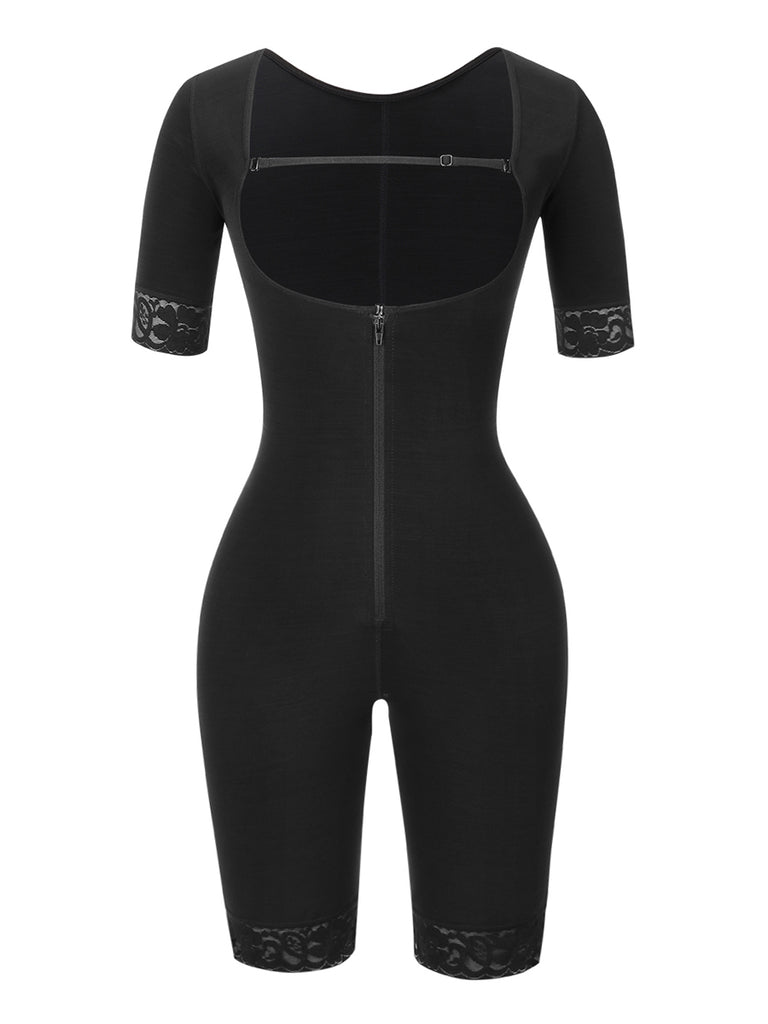 Full Body Shaper with Zipper & Hooks - XL