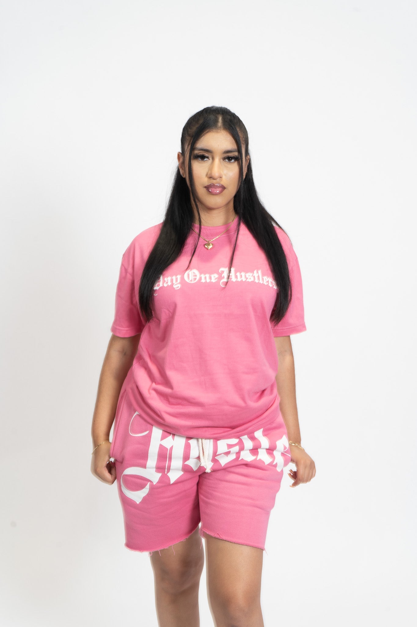 HUSTLE DEPT. Quarter-Zip & Shorts Set - 2XL