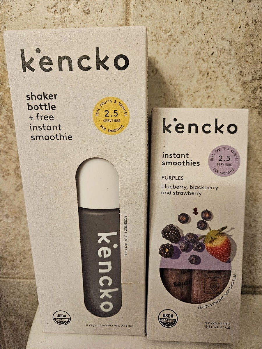 Kencko’s Reusable Smoothie Shaker Bottle
