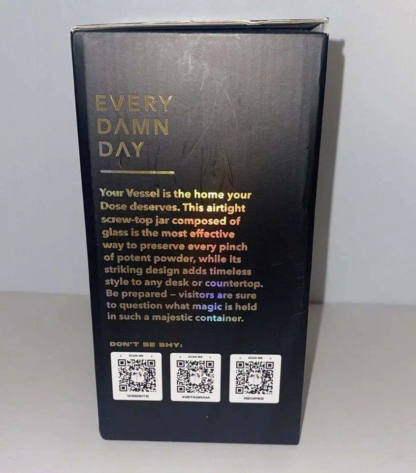 Everyday Dose Vessel Airtight Glass Container New NIB